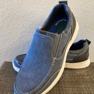 Nunn Bush Conway Canvas Moc Toe Slip-on